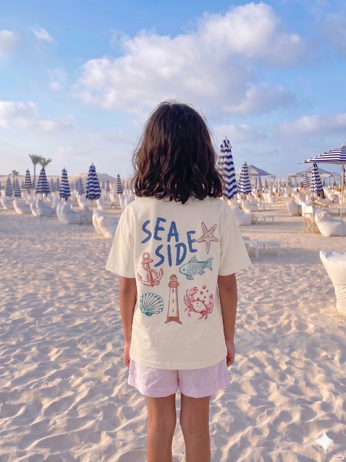 Sea side - T-shirt Oversize  (Kids Unisex)