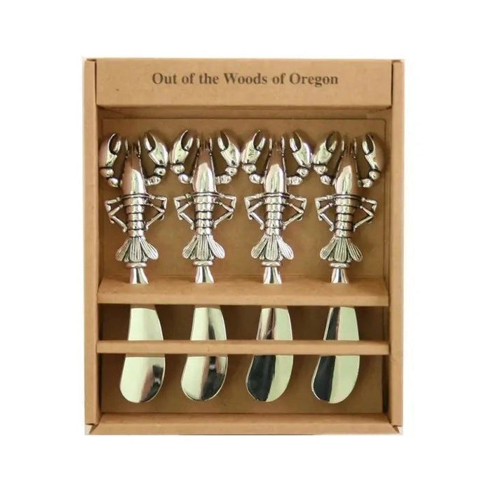 Set of 4 Spreader Knives - Metal Lobster - Potpourri Gift Shop