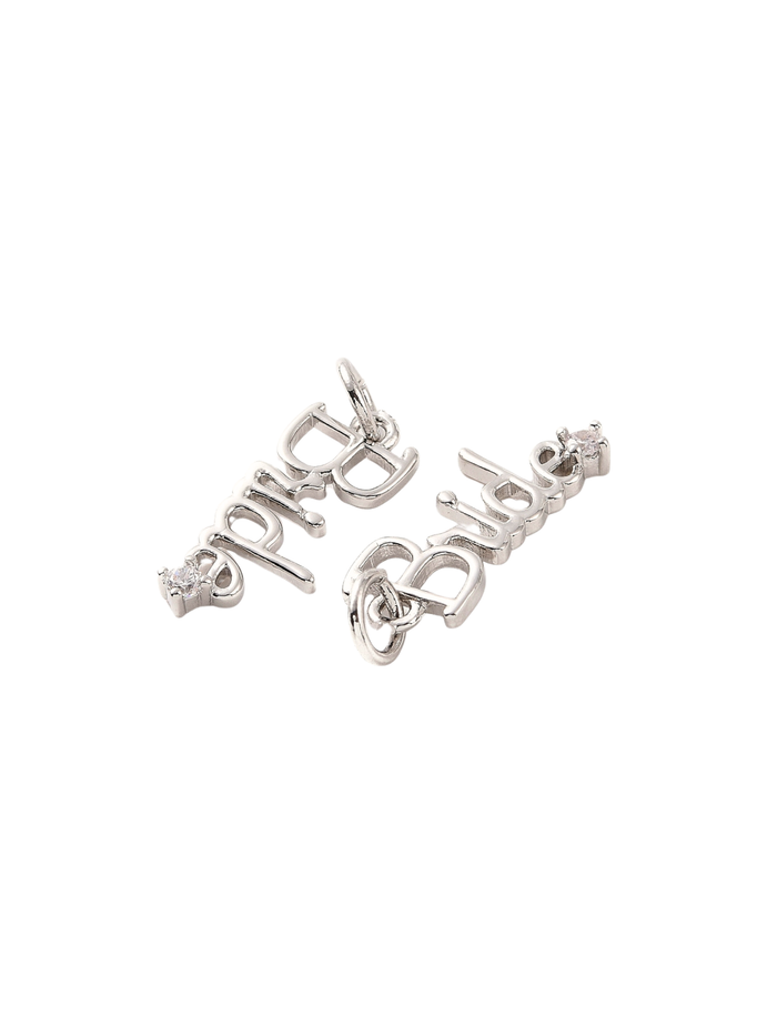 Silver Minimalistic "Bride" Charm