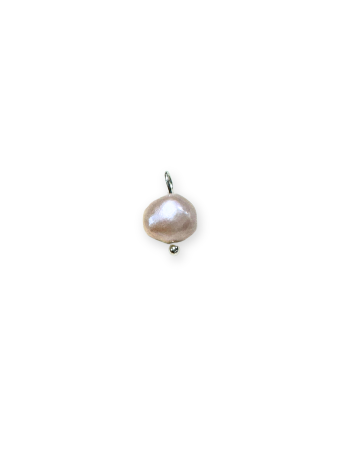 Silver Natural Freshwater Pearl Charms