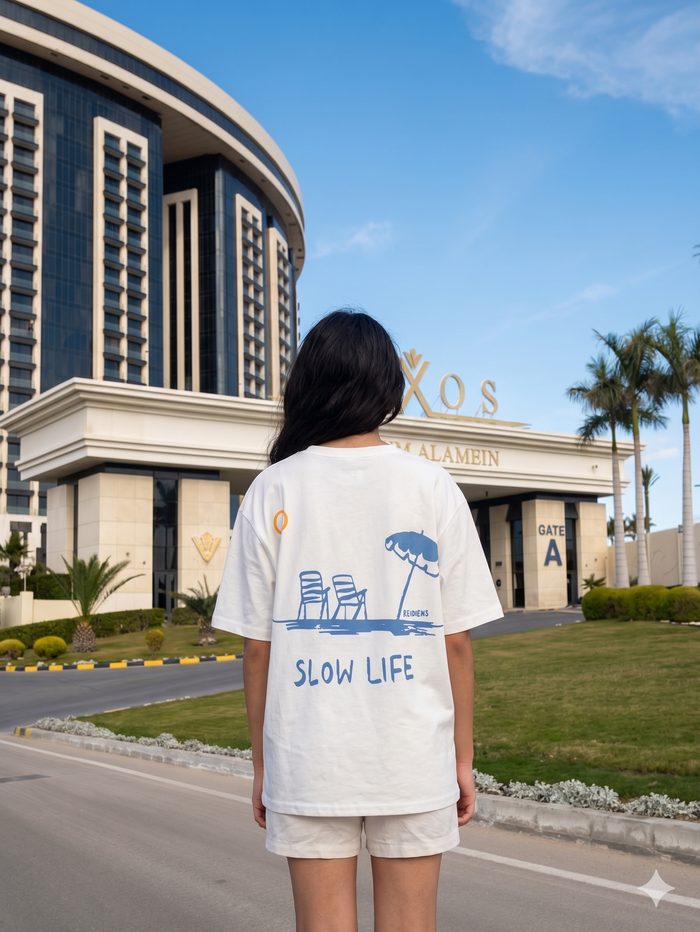 Slow life - T-shirt Oversize  (Kids Unisex)
