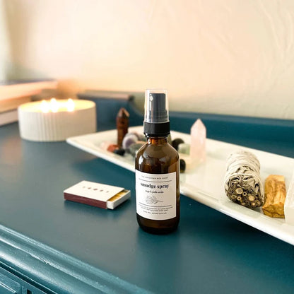 Smudge Spray - Palo Santo, White Sage, Dead Sea Salt - Potpourri Gift Shop