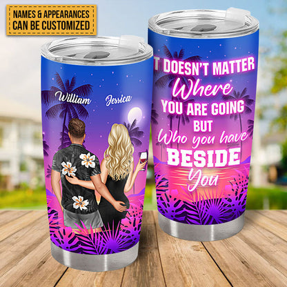 So Many In The Sea Yet I Found You And You Found Me - Gift For Couples - Personalized Custom Tumbler