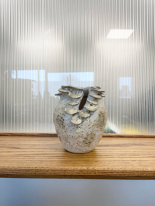 Stoneware Mushroom Pot
