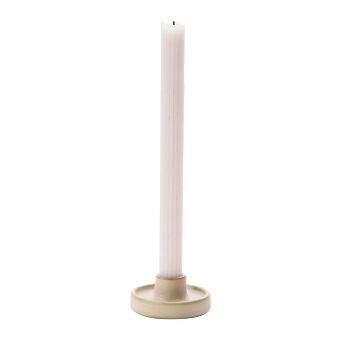 Stoneware Taper Holder Set of 2