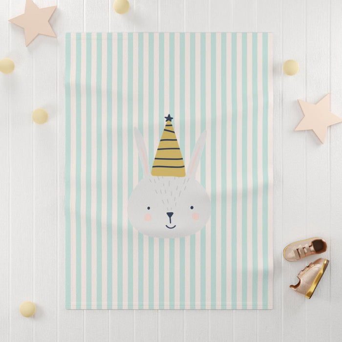 Kids Blanket Neutral Stripped Animal, Baby Blanket, Kids Bedding | Pippa + June