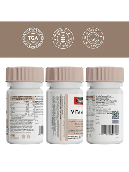 Swisse Vitamin D3 10mcg 90 Tablets