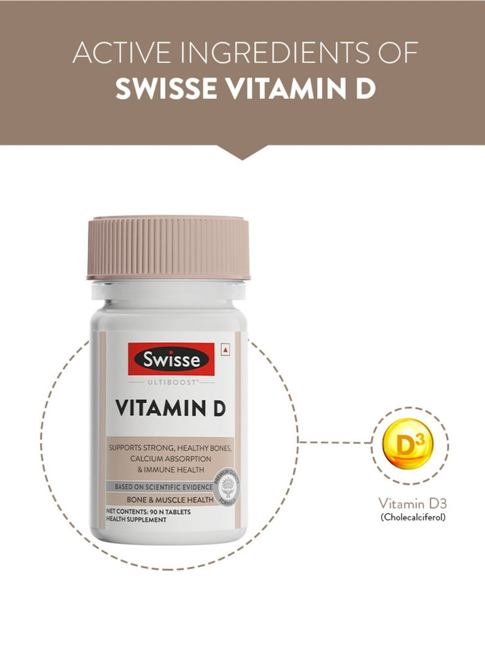 Swisse Vitamin D3 10mcg 90 Tablets