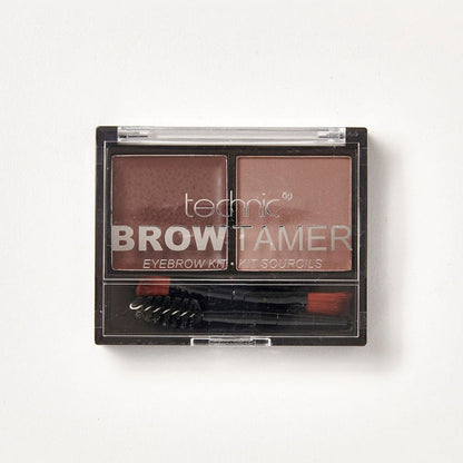 A brow tamer kit in the shade Dark on a white background.