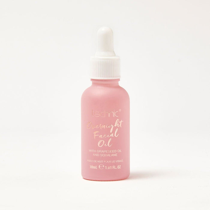 An overnight facial oil in front of a white background