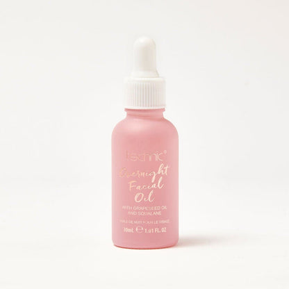 An overnight facial oil in front of a white background