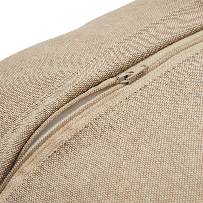 Textural Embroidered Cotton Pillow