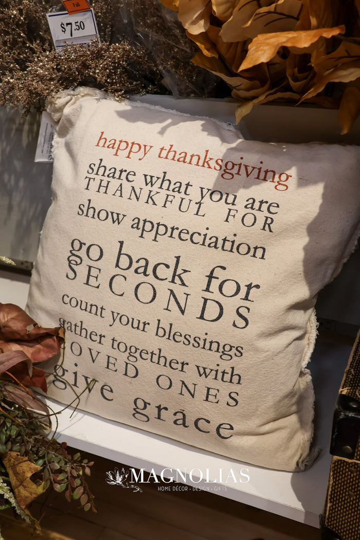 Thanksgiving Rules Pillow