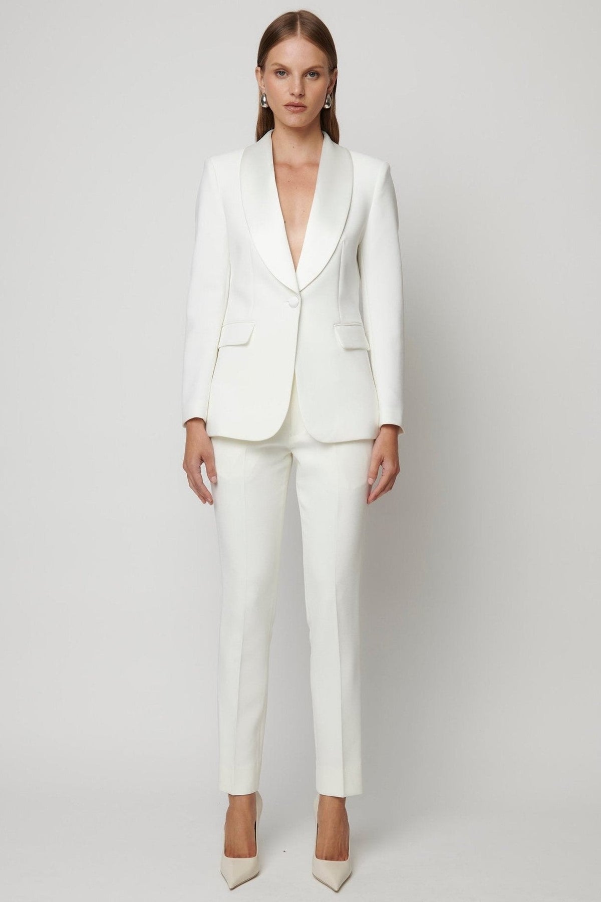 Tuxedo Blazer - Off White