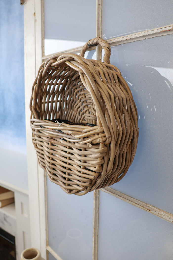 Tracey Rattan Wall Basket
