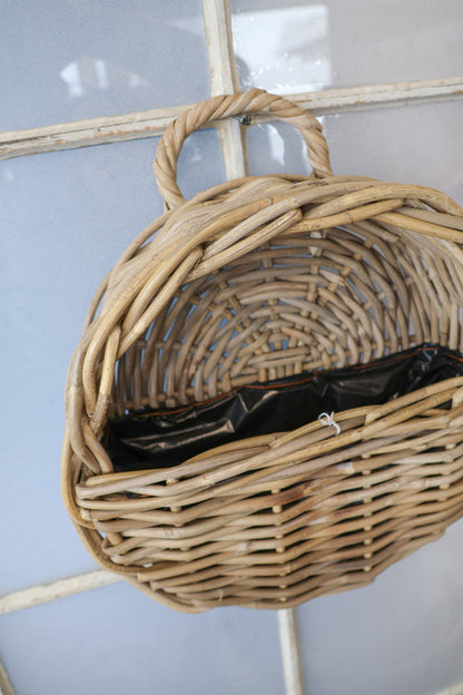 Tracey Rattan Wall Basket
