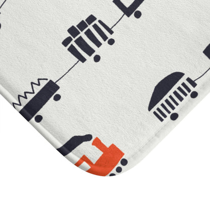 Boys Bath Mat Choo Choo Train, Boys Bathroom Decor, Kids Bathroom | Pippa + June