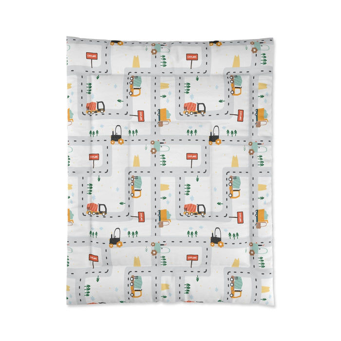 Kids Comforter Set Trucks, Kids Bedding Sets, Kids Duvet Covers, Children's Bedding, Modern Kids Bedding, Nursery Bedding, Made in the USA | Pippa + June www.pippandjune.com