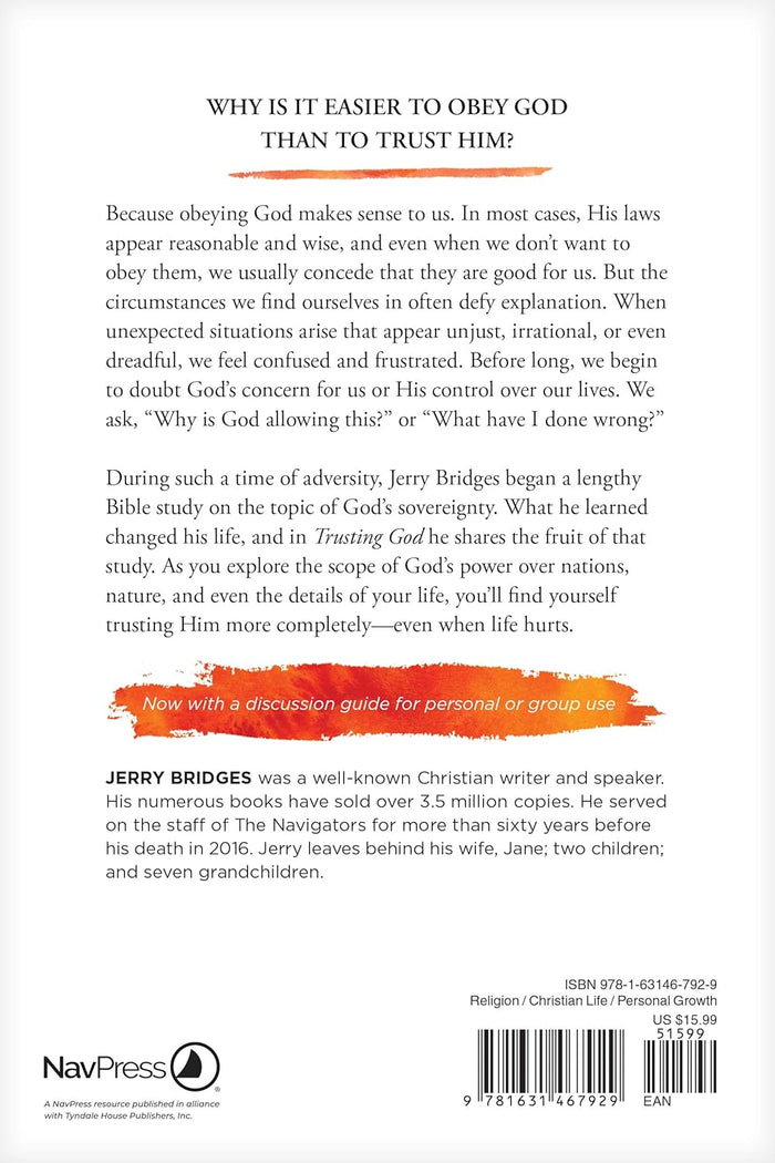 Trusting God Paperback by Jerry Bridges