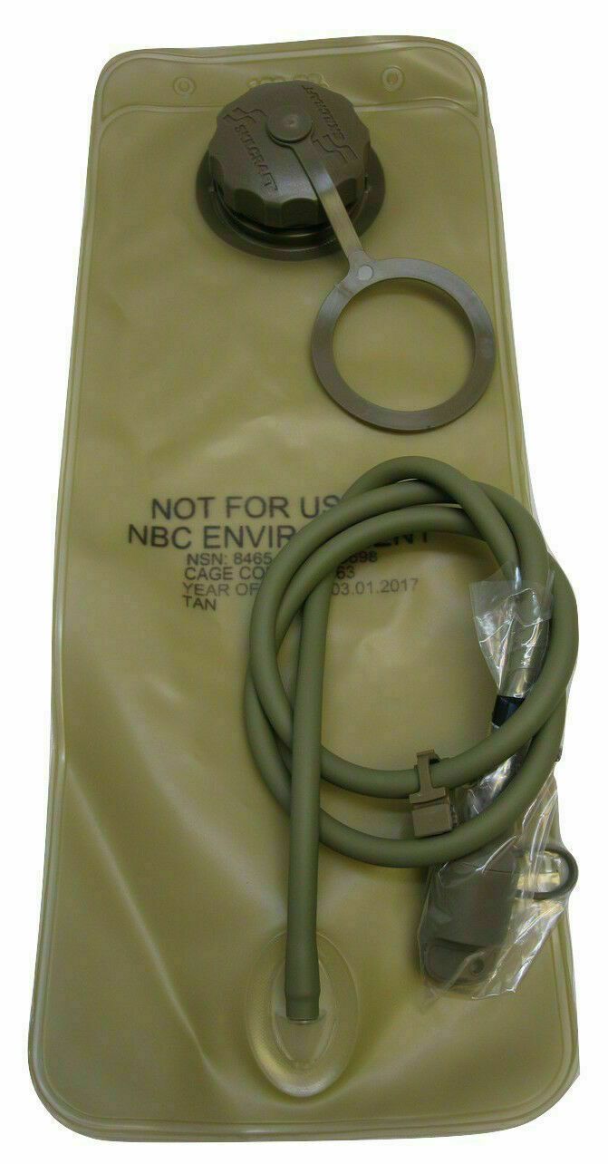 Supplies - Provisions - Drinking Tools - USGI Replacement Hydration System 100oz / 3L Bladder - Tan 499