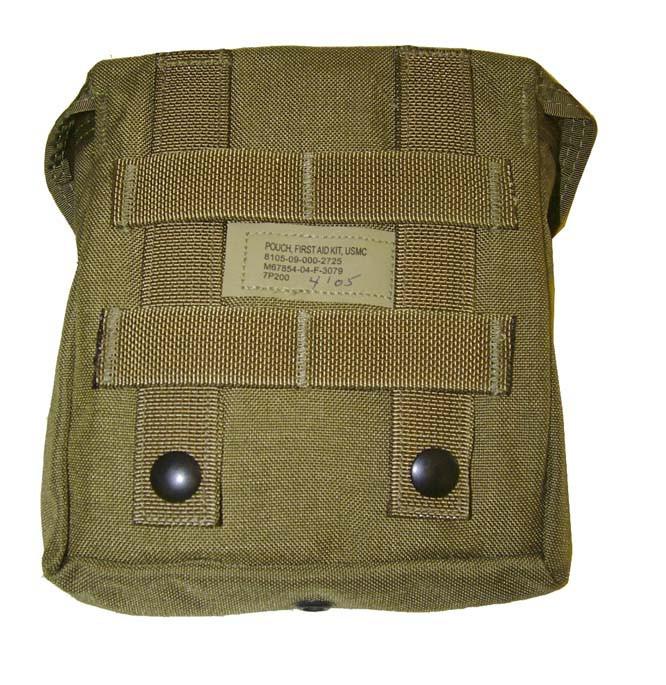 Gear - Pouches - Medical - USGI USMC First Aid IFAK Pouch MOLLE - Black Buckle
