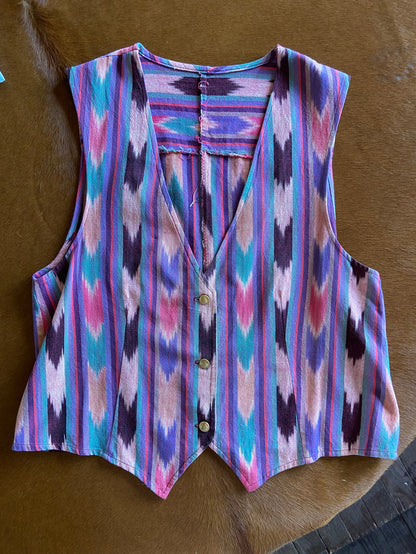 Vintage 90s Southwest Vest *Fits Like A Large - Deer Creek Mercantile