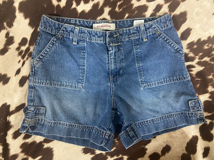 VINTAGE Hydraulic Cargo Denim Shorts - Deer Creek Mercantile