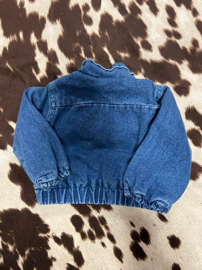 Vintage Park Bench Kids Denim Jacket W/ Plaid Lining *12 Months - Deer Creek Mercantile