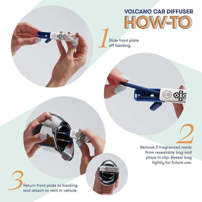 Volcano Car Diffuser Refill - The Preppy Bunny