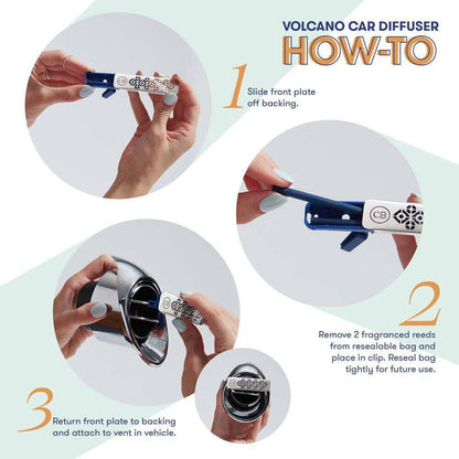 Volcano Car Diffuser Refill - The Preppy Bunny