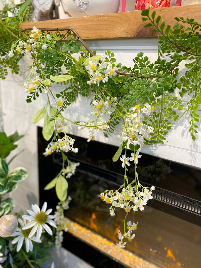White Hanging Lilac Spray