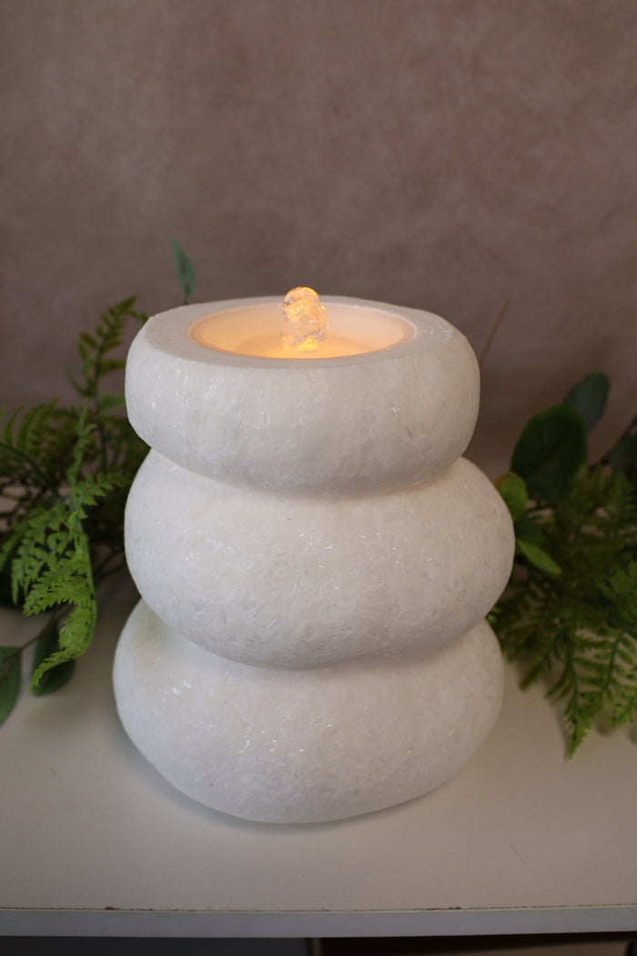 White Rock Fountain Candle