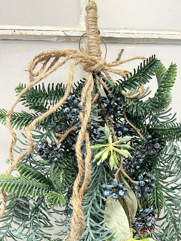 White Sugar Spruce Hanging Teardrop